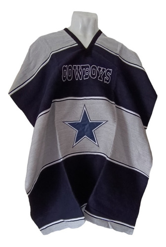 Poncho Jorongo Gabán Sarape Fútbol Americano: Dallas Cowboys