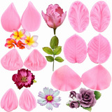 6pcs Molde De Silicona Pétalos Fondant Paste Resina Flores