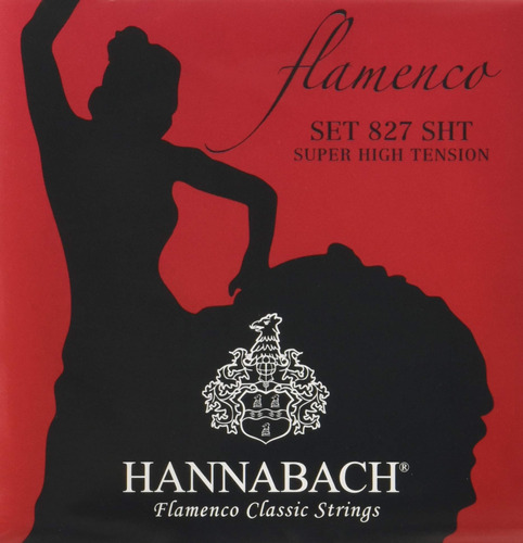 Hannabach  Clásico De Flamenco De Alta Tensión Serie 827 .