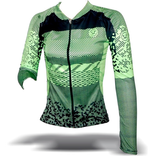 Remera Jersey Ciclismo Mazzi Mujer Estampada M/larga 