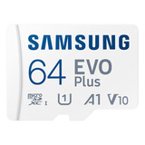 Samsung Memory Card Evo Plus 64gb Branco