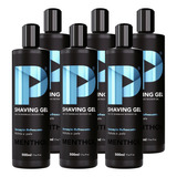 Shaving Gel De Barbear Play Barber 500g Shaver Caixa 6 Unida