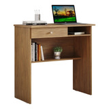  Escrivaninha Computador X Estudo Home Office Mesa Branco Cor Amadeirado Nature