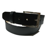 Cinturon De Cuero 100% Tallas Extras 46-54 Negro