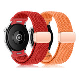 2 Correa Para Samsung Galaxy Watch 4 5 5pro 6 Nylon Un Clic