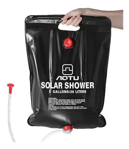 Regadera Ducha Portatil Bolsa Solar Para Camping 20 Litros