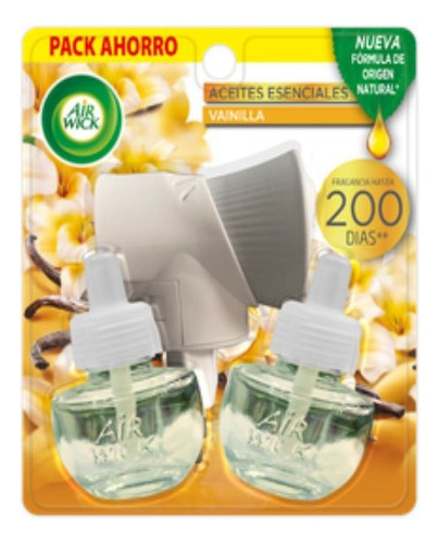 Air Wick Aceites Enchufe + 2 Repuestos Vainilla 21 Ml