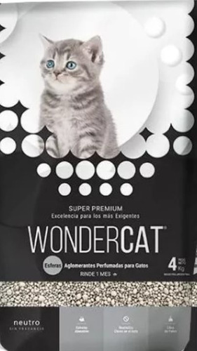 Wondercat Aglutinantes En Esferas Gatos 4kg Super Premium