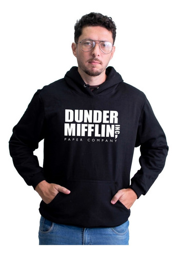 Moletom The Office Dundler Mifflin Blusa Canguru Com Capuz