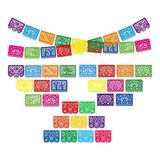 Domestar Pancartas De Fiesta Mexicana, 3 Piezas De Papel Pic