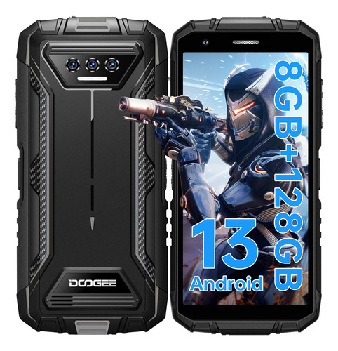 Celulare Doogee S41 Plus Teléfono Inteligente Resistente 8gb Ram Dual Sim 128 Gb Rom Smartphone 5.5 Pulgadas 6300mah Batería Android 13