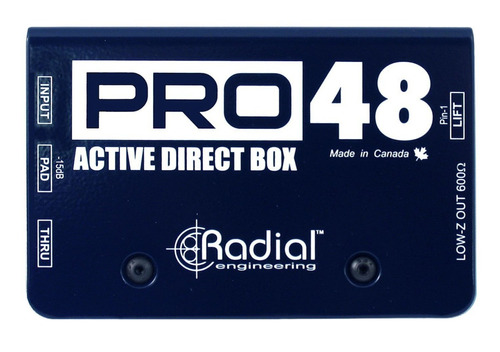 Caja Directa Activa P/instrumentos Acústicos, Radial Pro-48