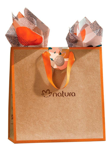 Pack 2 Bolsas Mediana Para Regalo Natura 26cm X 25cm X 12cm)