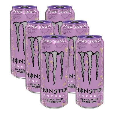 Monster Energy Ultra Wild Passion Zero Sugar 6 Pz | Envío gratis