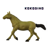 Caballo Dun Pardo Barroso Grullo Juguete Goma Campo Kokodino