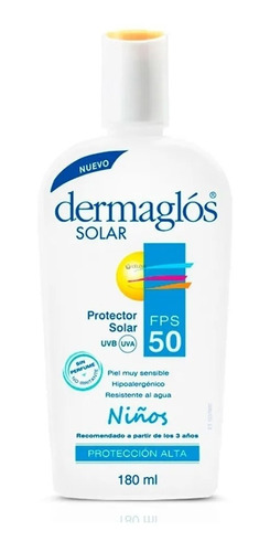 Dermaglos Solar Fps50 Niños Emulsion 180ml