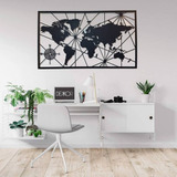 Cuadro Decorativo Mapa Mdf