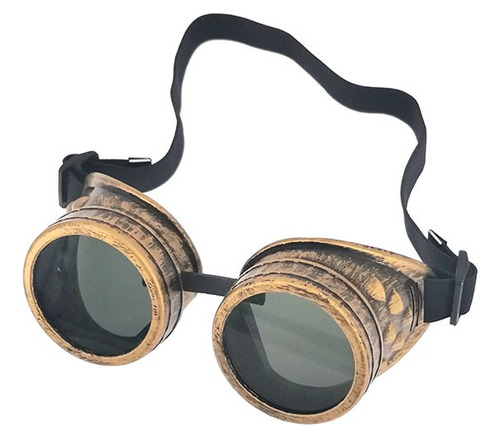 Gafas Steampunk Vintage Cyber Punk Gotico Gafas Bronce Sol