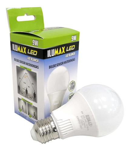 Bulbo Led 9w Sensor Microondas Luz Blanca E27