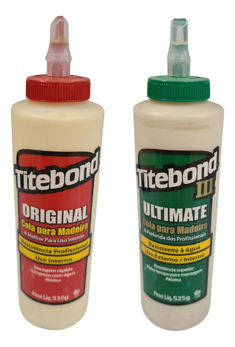 Kit Cola Titebond Original 510g + Titebond Ultimate Iii 525g