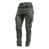 Pantalon Cargo Reflectivo Protecciones Hombre Verde Samurai