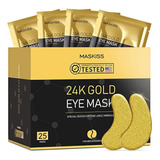 Maskiss 25-pairs 24k Gold Debajo De Los Parches En Los Ojos,