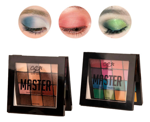 Paleta Sombra Ojos Master Brillosas Mate City Girl