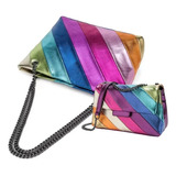 Bolso Bandolera Rainbow De Moda Para Mujer, 2 Piezas