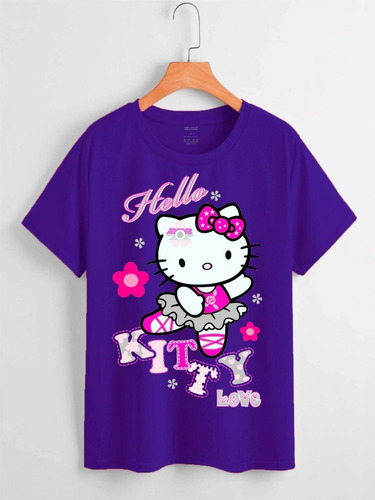 Polera Estampada Dtf Hello Kitty Cod 004