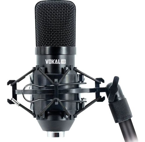 Microfone Condensador Usb Vokal Sv80u Gravação Live Podcast