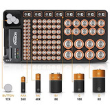 Organizador De Bateria Con Cierre Sin Tapa, Probador De Bate