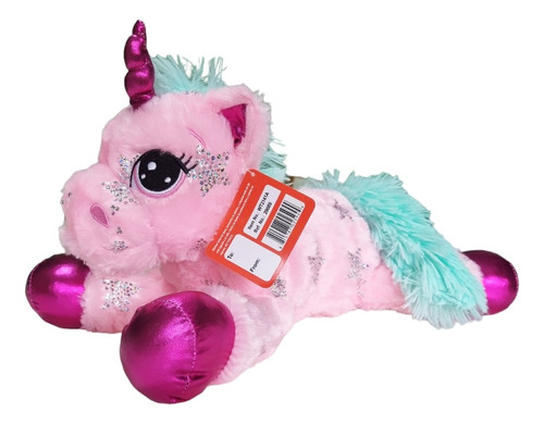 Peluche Unircornio 45 Cm Rosa Estrellas Woody Toys