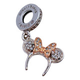 Charm Colgante Cintillo Minnie Mouse, Plata 925, Circonitas