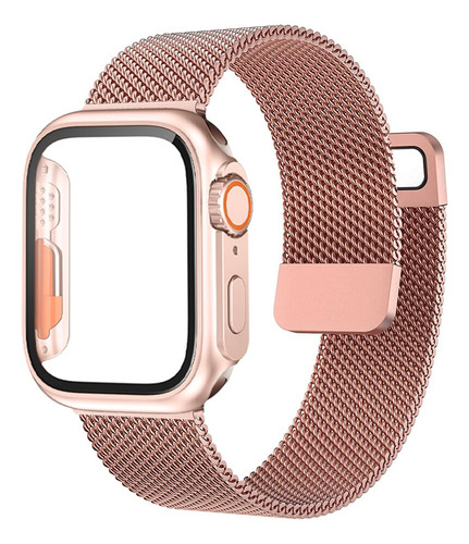 Funda, Cristal Y Correa Para Apple Watch Series 8 7 Se 6 5 4