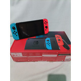 Console Nintendo Switch - Azul Neon E Vermelho Neon 32gb Com Sd 1 Tb