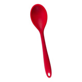 Colher De Silicone Para Arroz E Molho Não Risca Panela Cor Do Cabo Vermelho