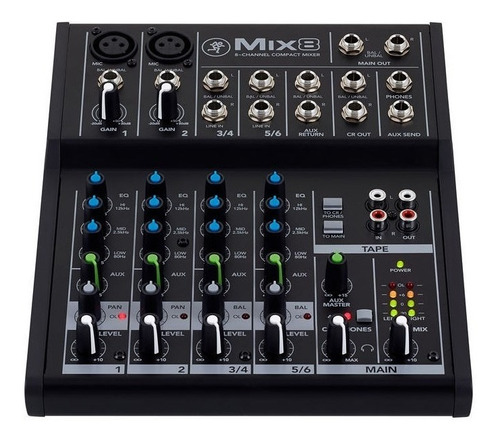 Mackie Mix8 Consola De Mezclas Compacta 8 Canales Mix 8