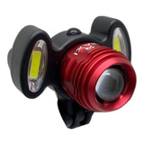 Farol Lanterna Bike Bicicleta 3 Focos Led Zoom Recarregável 