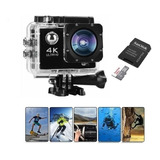 Kit Câmera Esportiva Ultra 4k Prova D'água + Memoria 32gb