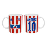 Mug Taza Junior De Barranquilla | Personalizado Con Nombre