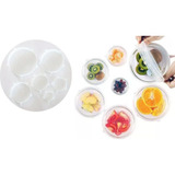 Tapas Silicona Reutilizables Herméticas Ajustables Set X6 