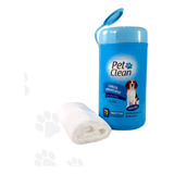 Lenço Umedecido Para Cachorro Gato Pet Clean - Machos 75 Un