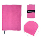Toalla Microfibra Natacion Gym Playa Boza Mediana 100x60 Cm Color Rosa Color