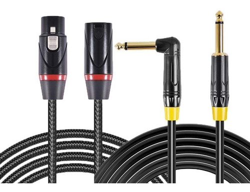 Pack Cables Xlr Y Guitarra Para Grabación De Micrófono