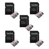 5 Sandisk Ultra Micro Sd Uhs-i 32gb Para Smartphone Tablet