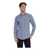 Camisa Vaquera Hombre Wrangler Slim Fit Manga Larga 410