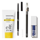 E.l.f Kit De Maquillaje Primer Lapiz Cejas Lapiz Ojos Sombra