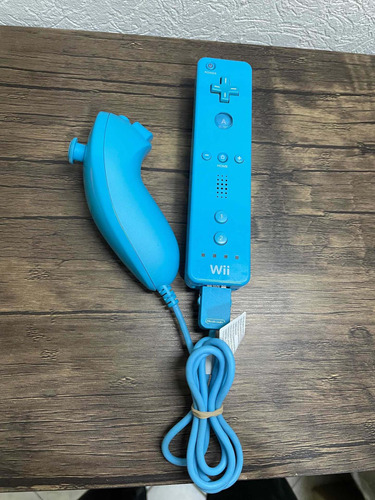Control Azul Original Para Wii Completo