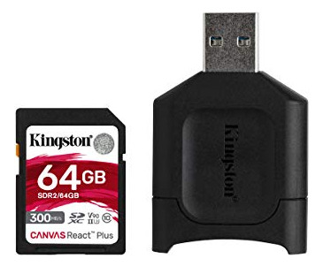 Tarjeta De Memoria Kingston 64gb Sdxc Canvas React Plus