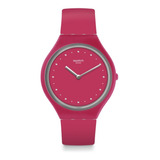 Reloj Swatch Skinlampone Svor101 Color De La Correa Rojo Color Del Fondo Rojo